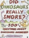 Did dinosaurs snore? :